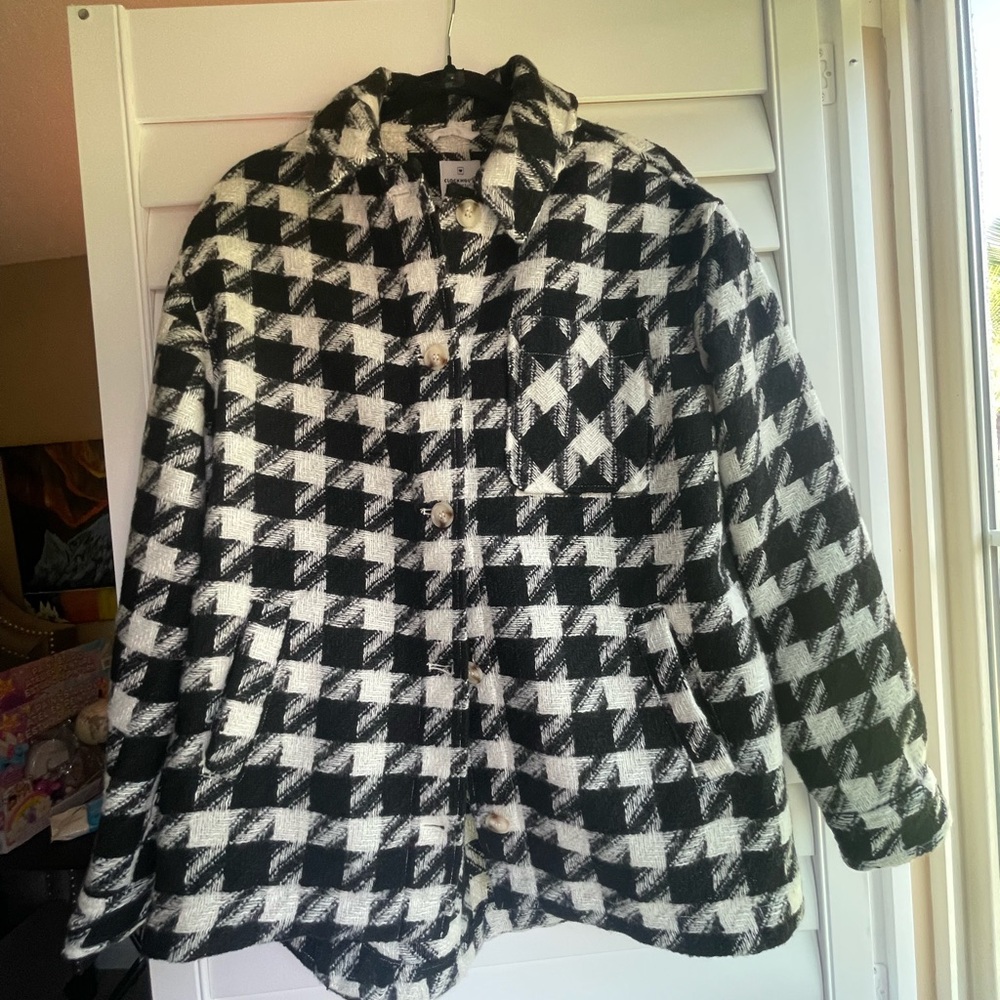 Black and White Checkered Jacket